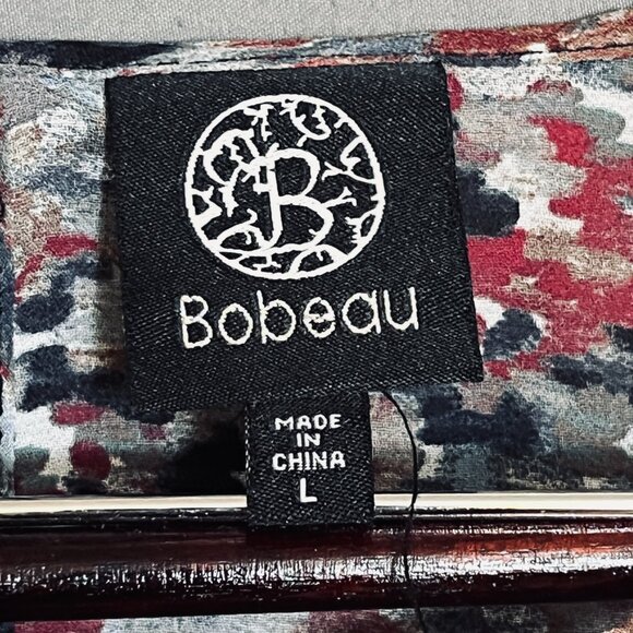 Babeau Semi Sheer Multi Color Blouse in Large - Picture 3 of 7